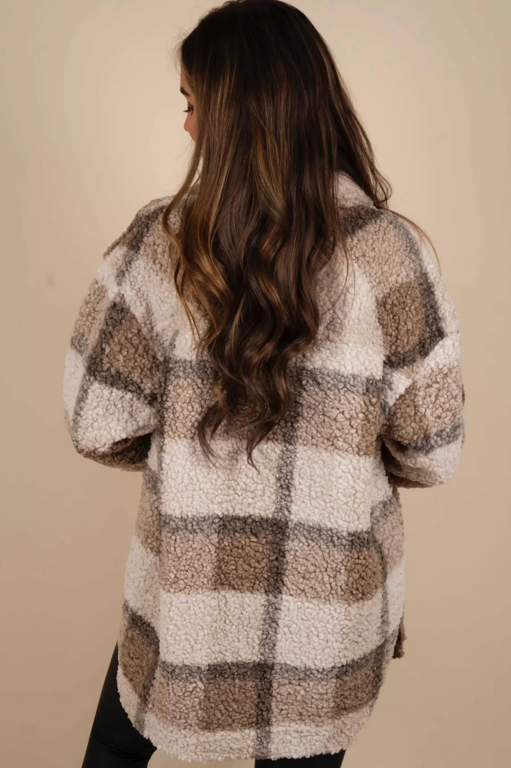 Blushing Brunette All For Love Shacket (Mocha)>Women Sweaters