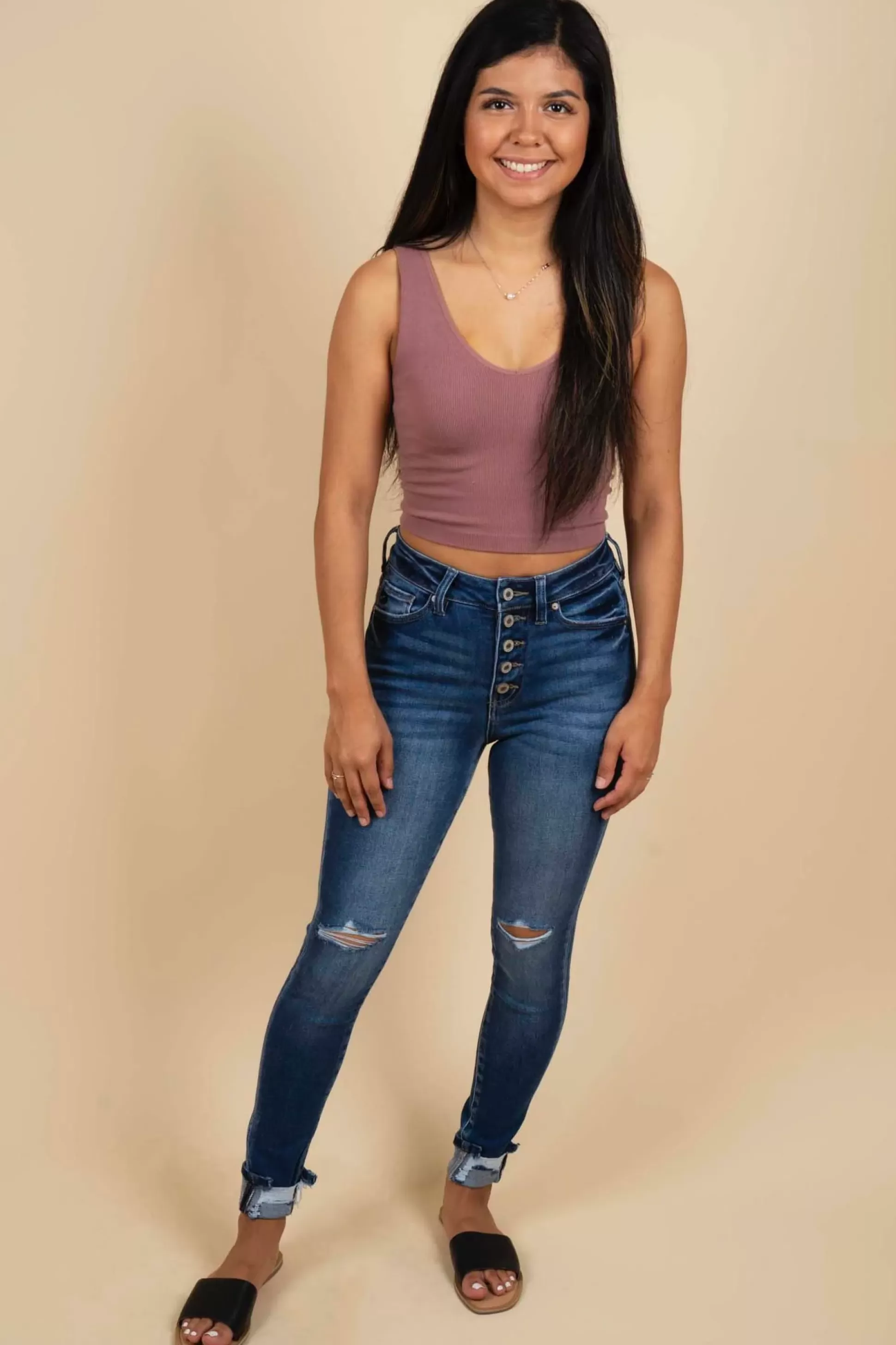 Blushing Brunette Brianna High Rise Skinny Jeans>Women Pants And Jeans