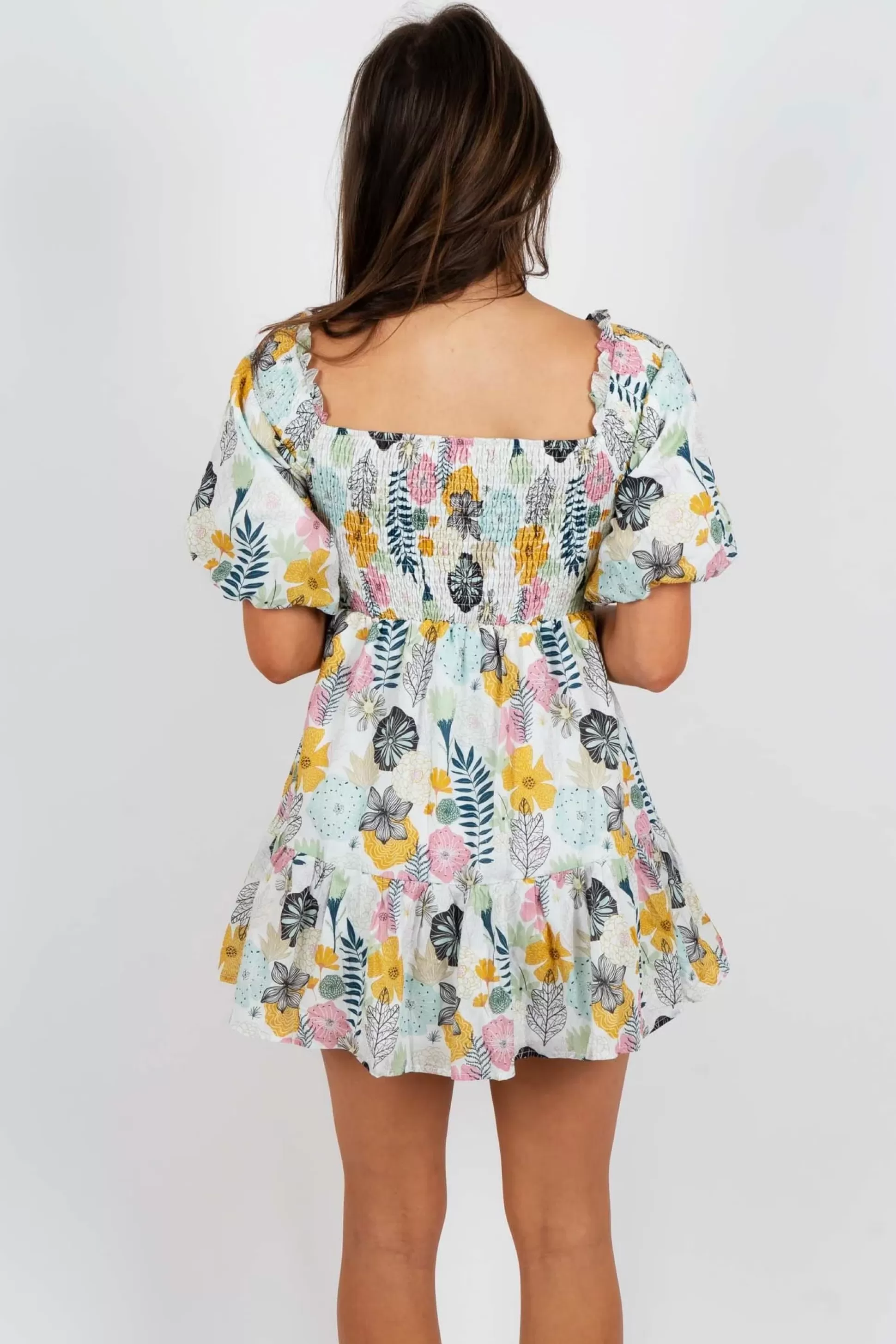 Blushing Brunette Buy Myself Flowers Dress>Women Dresses