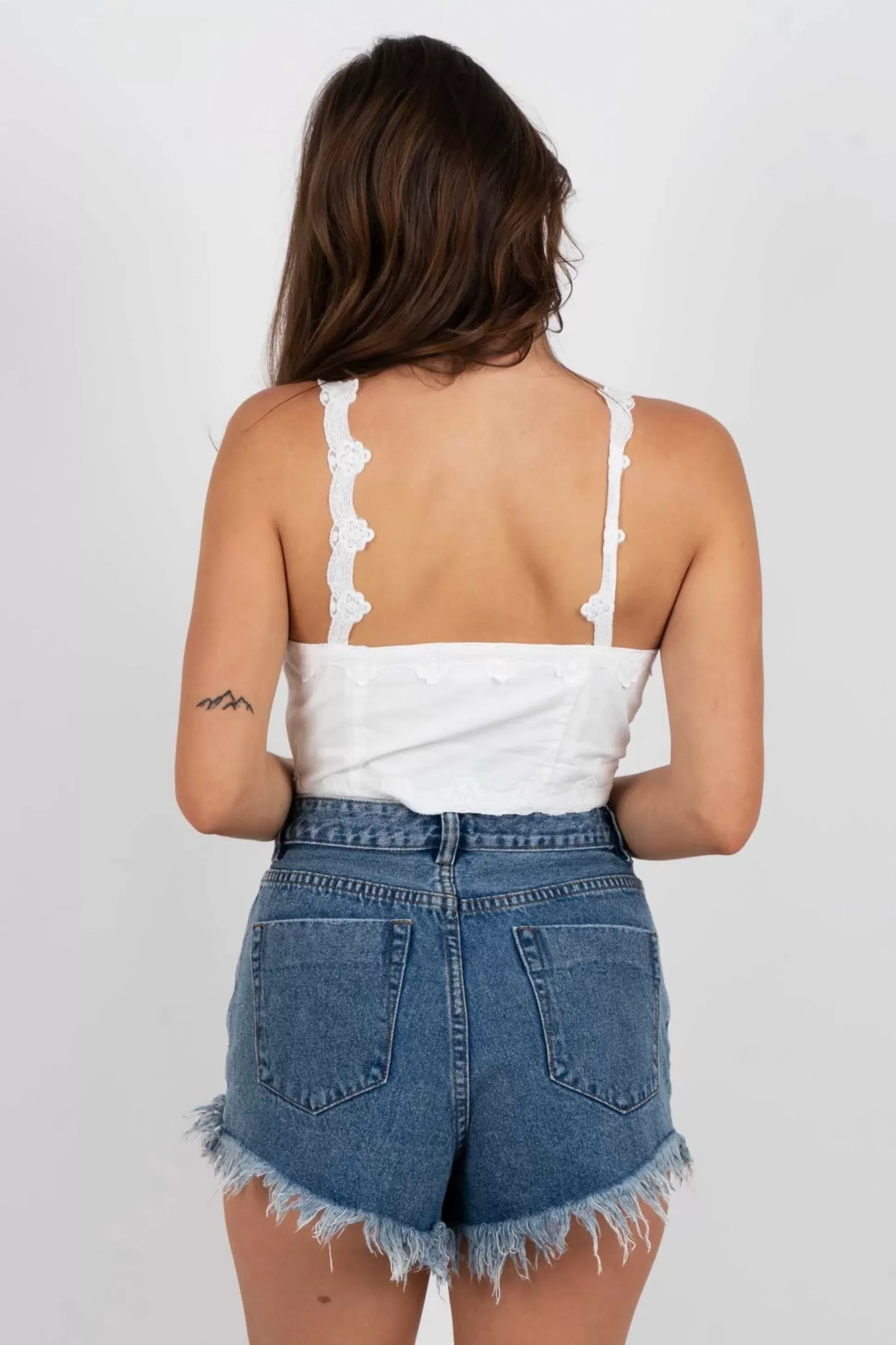 Blushing Brunette Grateful To Be Here Top>Women Crop Tops