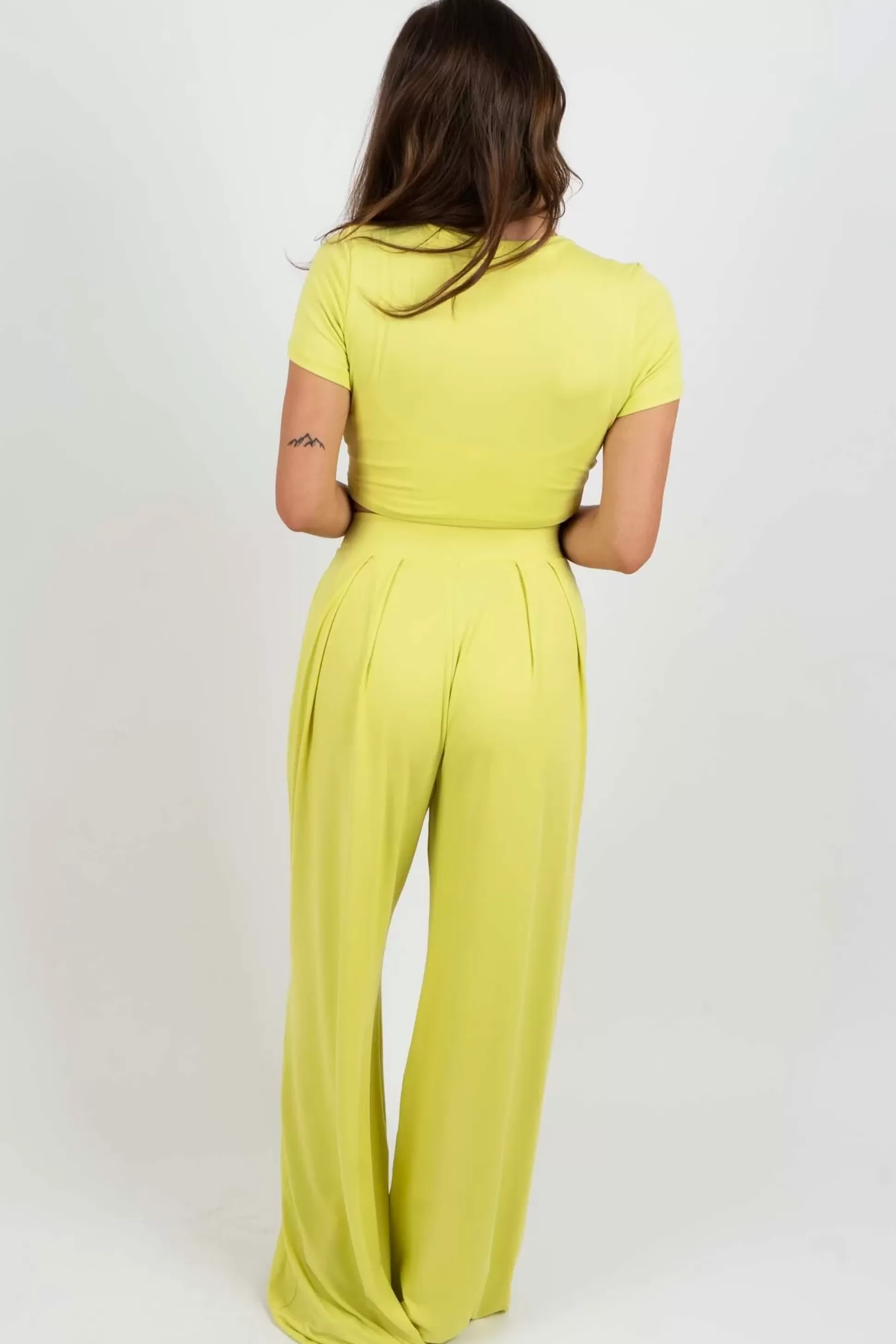 Blushing Brunette Had Me At Hello Set (Citrus)>Women Two Piece Sets