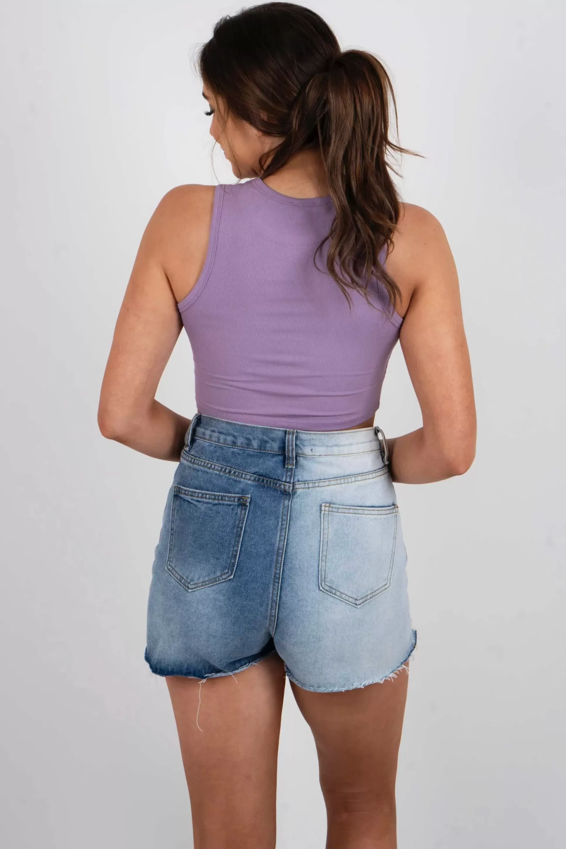 Blushing Brunette Jennifer Tank (Lavender)>Women Sleeveless + Tanks