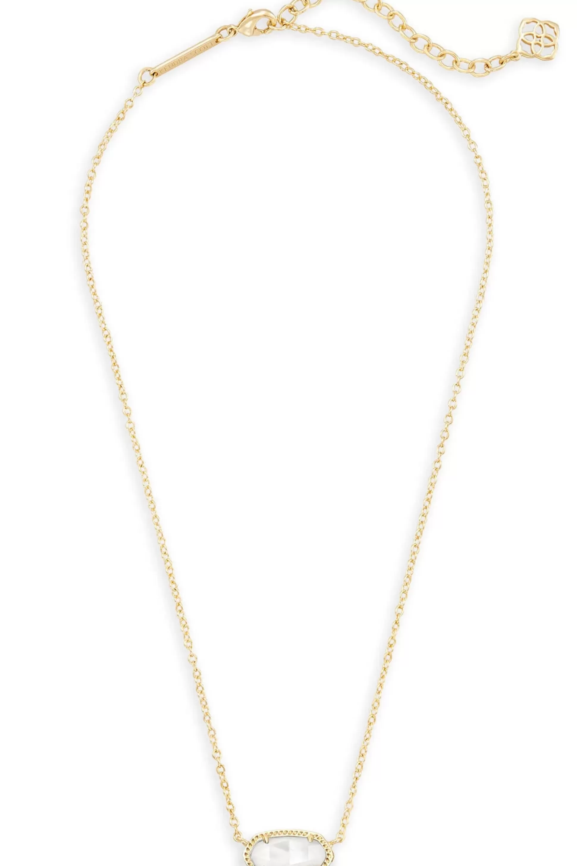 Blushing Brunette Kendra Scott Elisa Necklace Gold White Opal>Women Jewelry