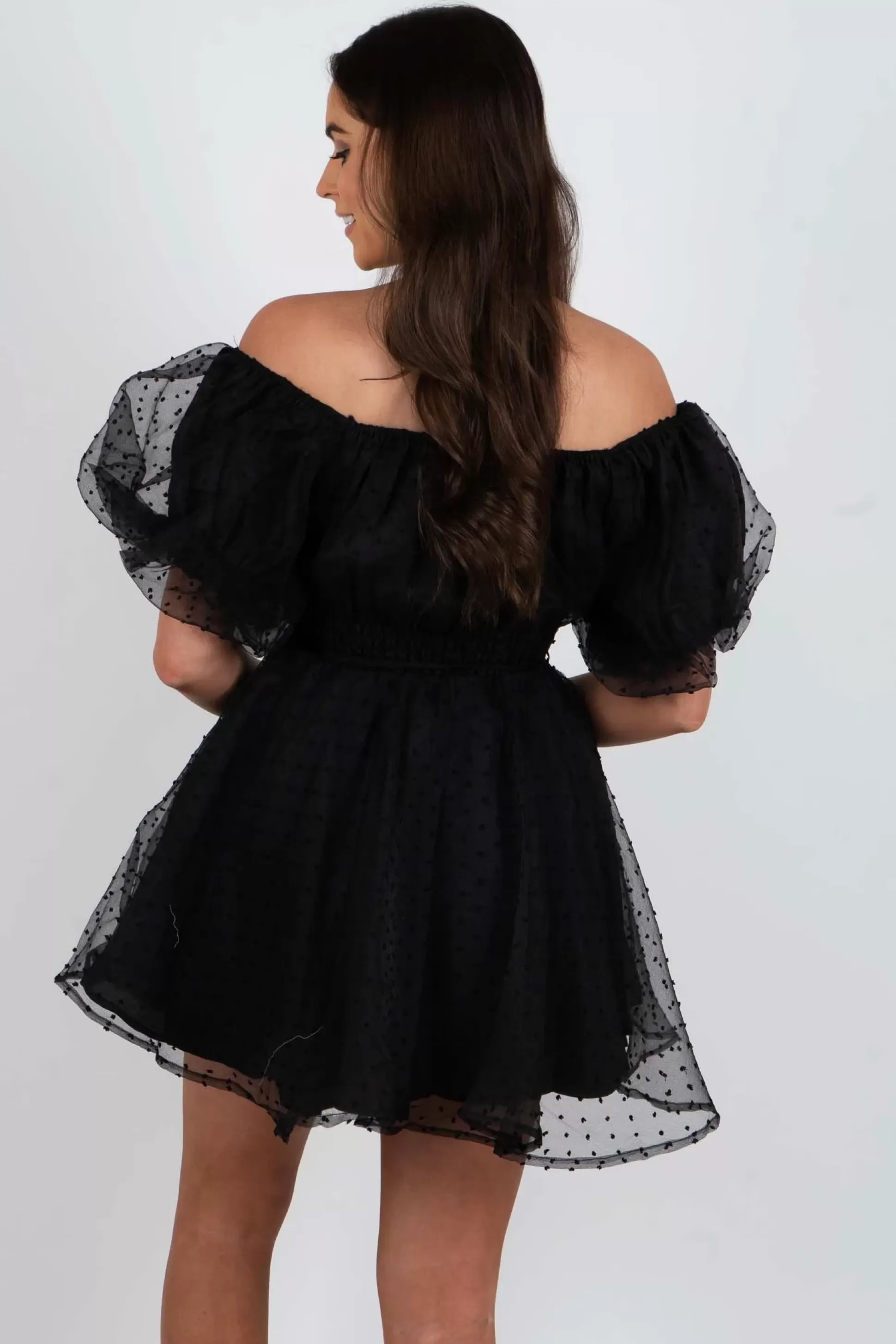 Blushing Brunette Leave It For Me Dress (Black)>Women Dresses