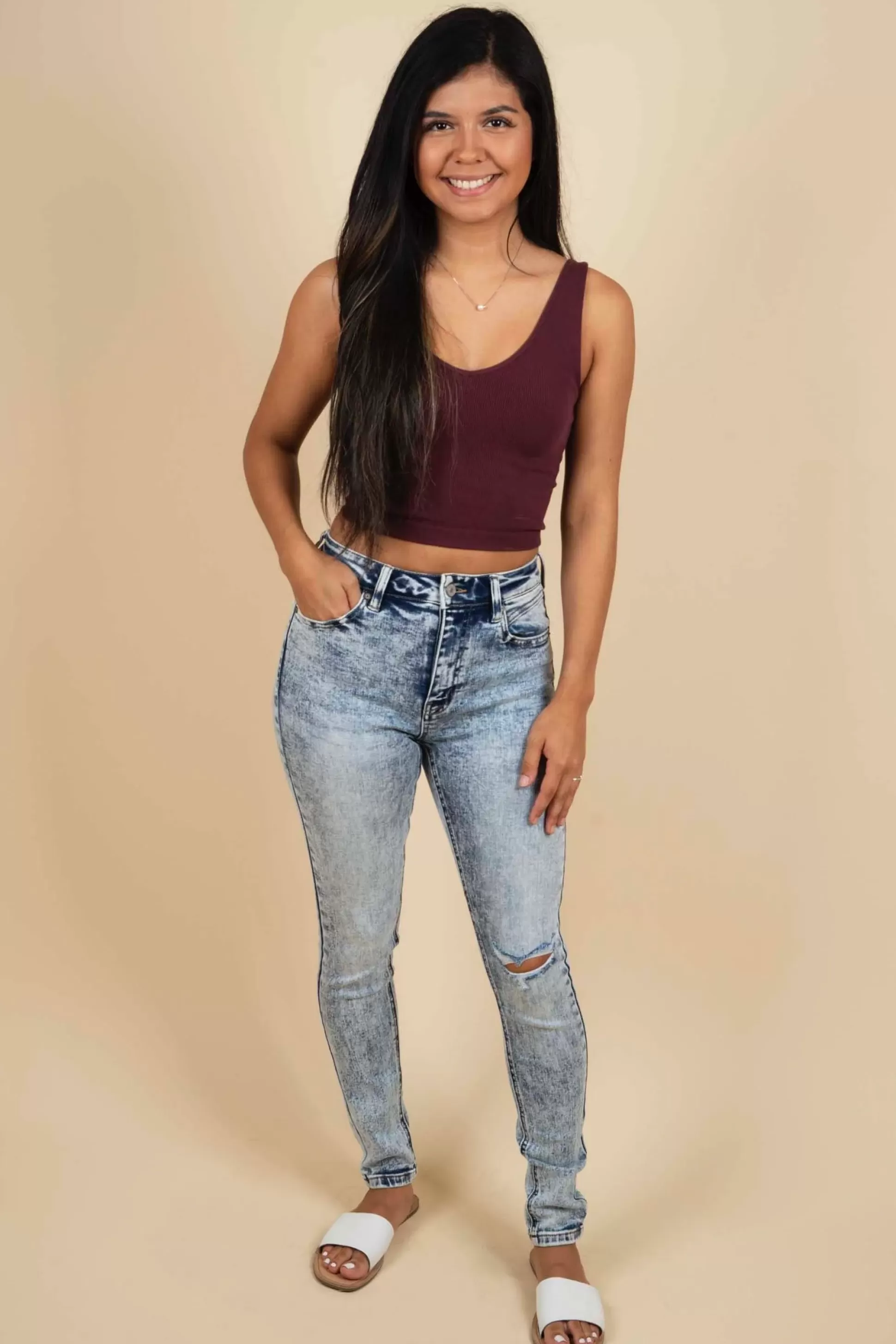 Blushing Brunette Lindsay Kancan Skinny Jeans>Women Pants And Jeans