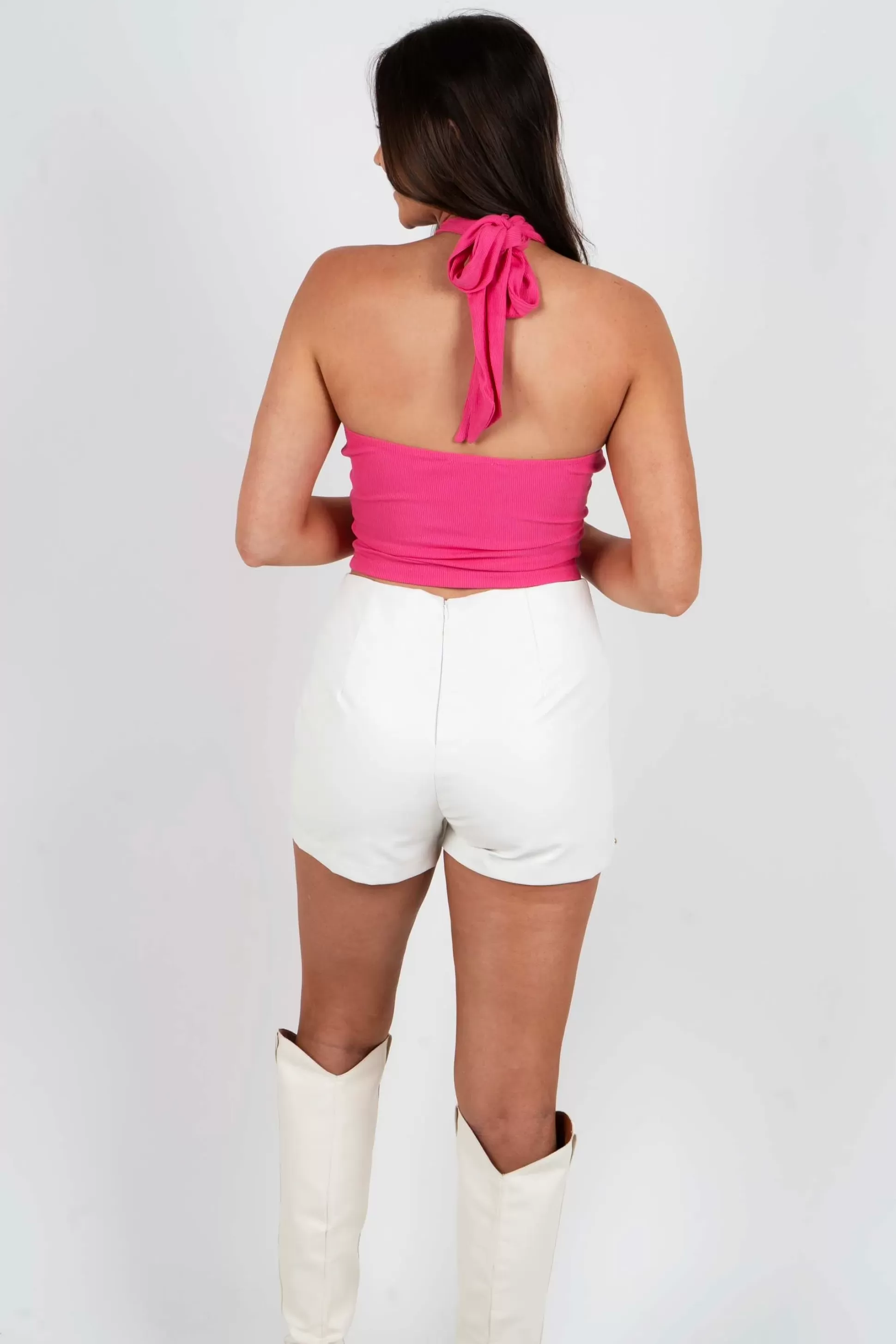 Blushing Brunette Live For This Top (Fuchsia)>Women Sleeveless + Tanks