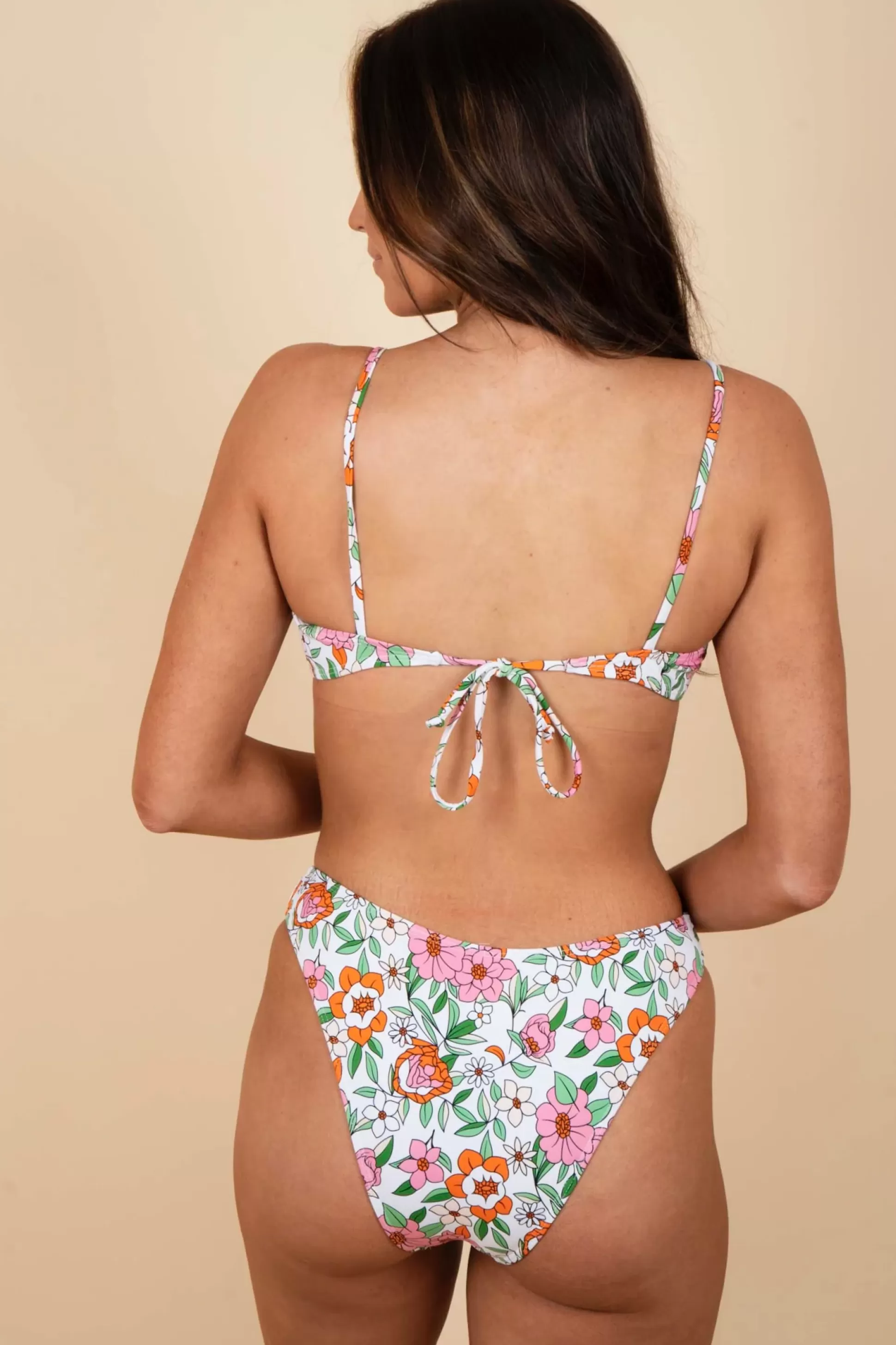 Blushing Brunette One More Time Around Bikini Bottom>Women Two Piece Swimsuits