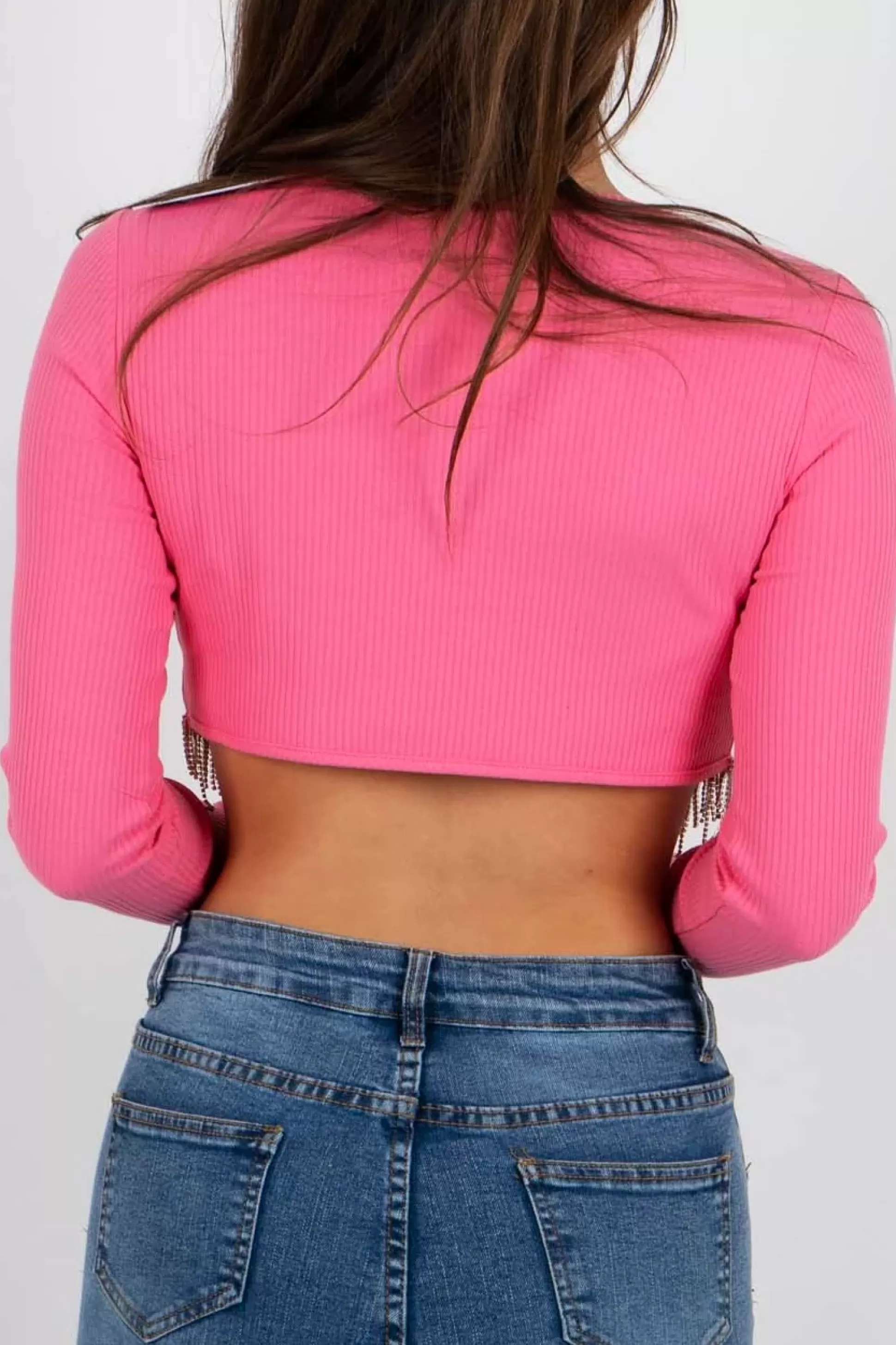 Blushing Brunette Over It All Top (Hot Pink)>Women Crop Tops