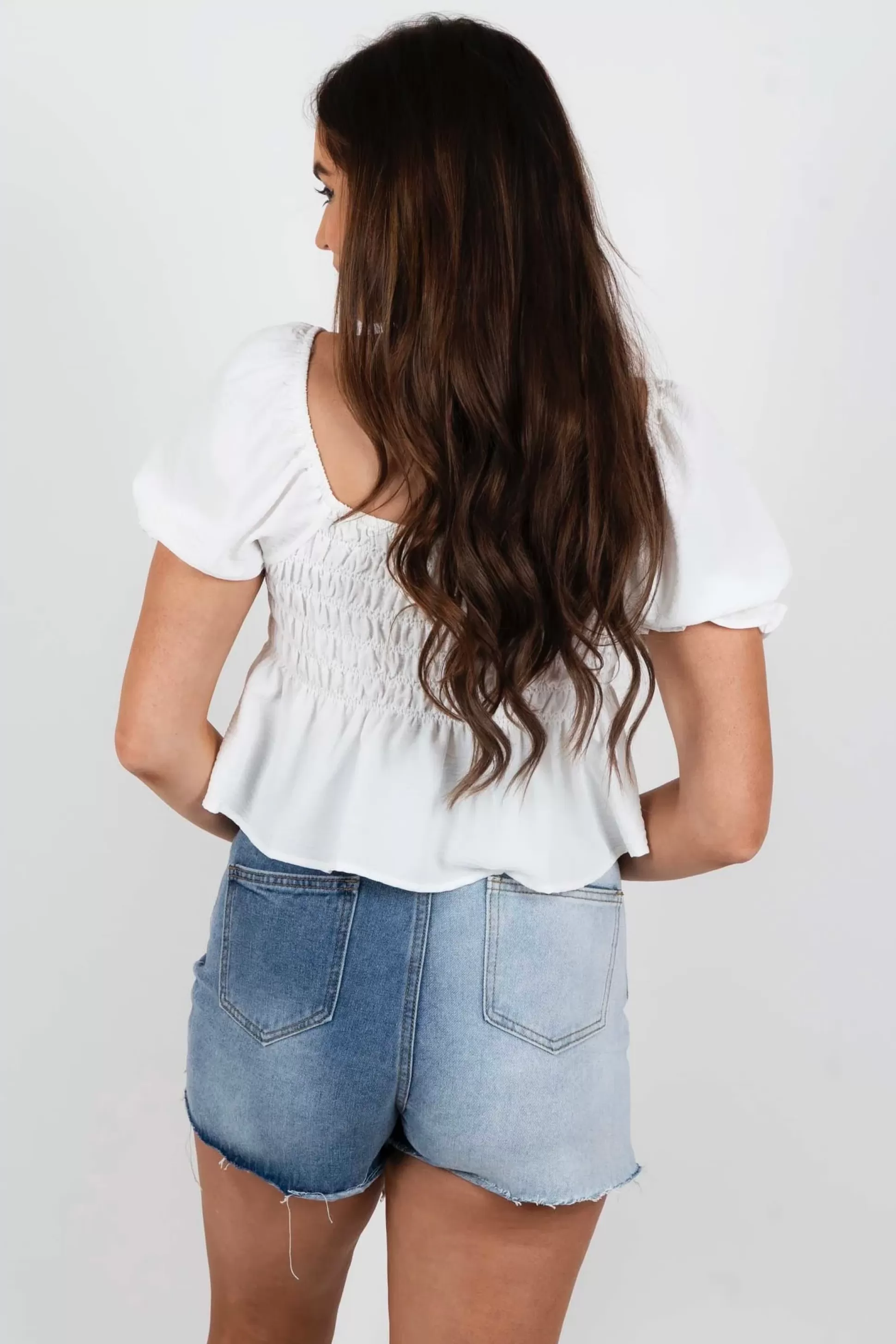 Blushing Brunette Road To Love Top (Off White)>Women Crop Tops